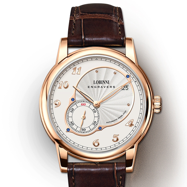 Custom Smart Mens Business Luxury Watch Minimalist Round Mirco Rotor Movement Mechanical Automatic Watches