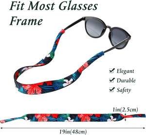 Correa Flotante Personalizada para Gafas de Natación, Correa Hawaiana de Neopreno para Gafas, Retenedor de Gafas de Verano, Soporte para Gafas Deportivas - Product Image 2