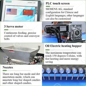 Automatic Bear Jelly Mini Candy <b>Chocolate</b> Desk Top Desktop Vitamin Gummy Depositor Production Form <b>Make</b> <b>Machine</b> - Product Image 3