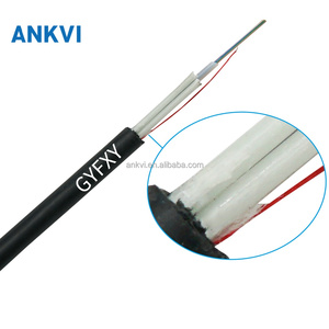 Câble à fibres optiques aériennes GYFXY 12 cœurs, entièrement diélectrique, autoportant - Product Image 1
