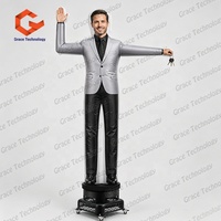 Sky Dancer Gonflable Personnalisé Visage Humain, Publicitaire pour Agents Immobiliers, pour Visite Immobilière, Modèle Homme Ondulant