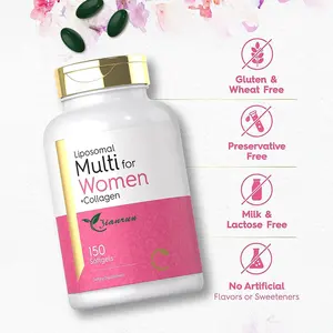 Multivitamin For Women 150 Softgels Vitamin Iron Hydrolyzed Collagen Biotin Supplement Capsule