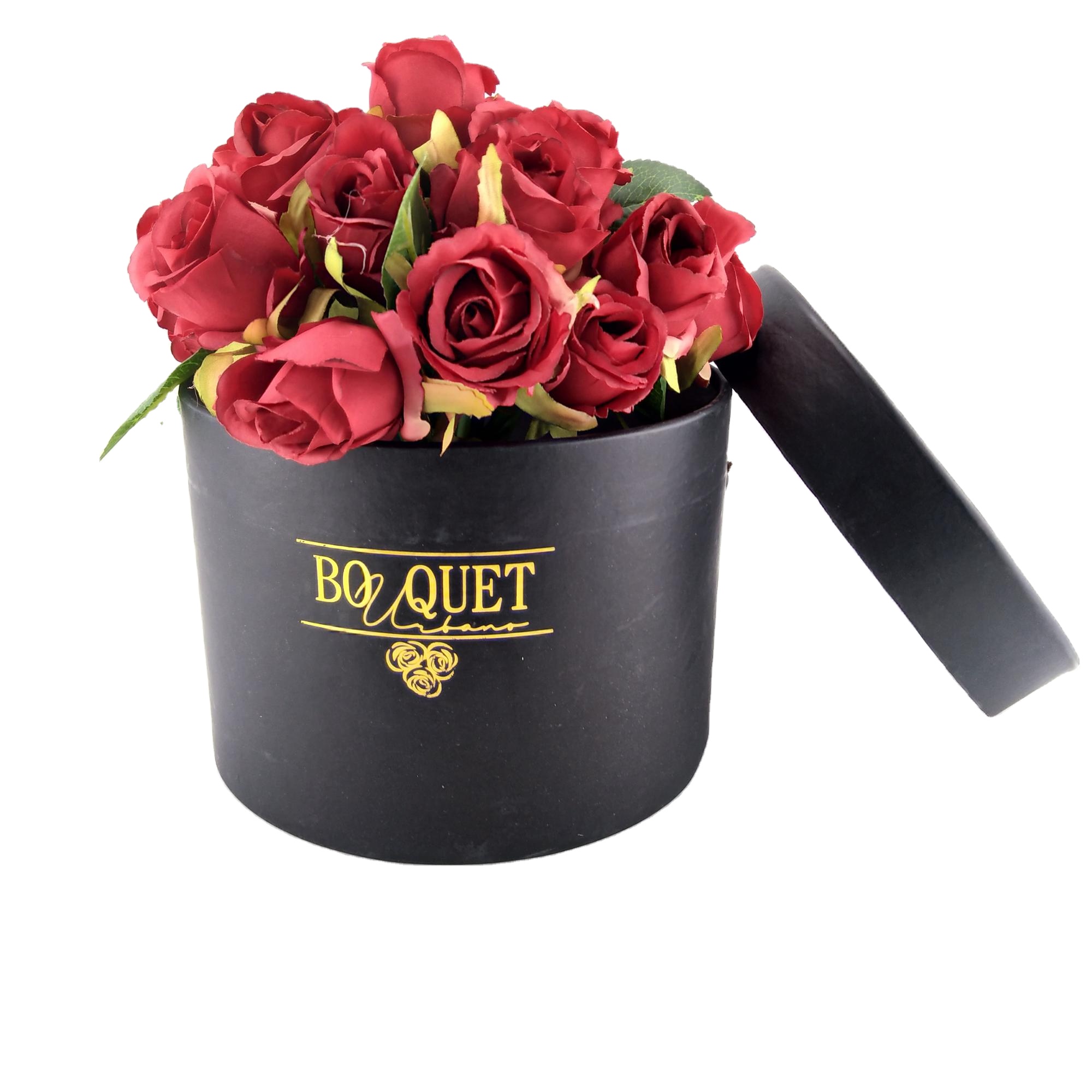 Biodegradable Cylinder Paper Tube Big Rose Flower Gift Candle Paper Tube Packaging