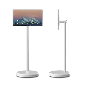 Divertissement à domicile lcd sans fil écran tactile stand by me moniteur de télévision android tv avec support android 12 os