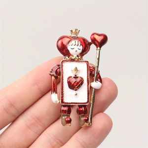 Nouvelle Broche Fantaisie Rétro Mignonne <span class=keywords><strong>Reine</strong></span> <span class=keywords><strong>de</strong></span> Cœur As Soldat, Accessoire <span class=keywords><strong>de</strong></span> Poupée Personnalisé, Tendance Créative, Broche Corsage pour Femmes - Product Image 5