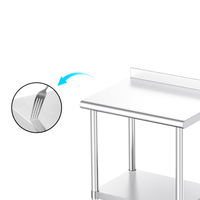 Plan de travail de nettoyage pour boucherie de poisson en acier inoxydable 201/304, avec revêtement autonettoyant, grande capacité, vente en gros directe usine