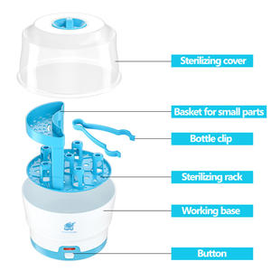 BPA الشحن قدرة كبيرة للإزالة صينية الكهربائية الطفل زجاجة حليب من الزجاج معقم بخار - Product Image 6