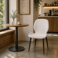 Chaise de salle à manger papillon en tissu rembourré, en stock, avec un grand stock pour les acheteurs en gros