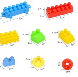 Juego de Bloques de Construcción de Piezas Grandes, Rompecabezas Educativo para Niños, Juguete de Ensamblaje para Jardín de Infancia, Plástico - Product Image 4