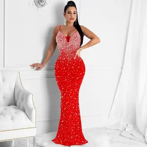 Sexy Elegant Sleeveless Backless Long Lady Evening Dresses New Designs Custom Labels Women Dresses