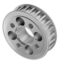 Roue de poulie de manivelle d'égaliseur sculptée en billette d'acier usinée CNC selon votre conception