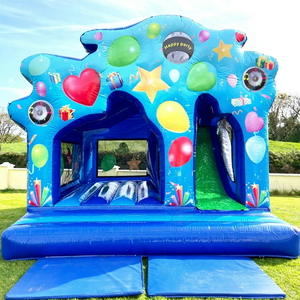 Castillo Inflable Comercial para Fiestas, Castillo Hinchable para Niños con Tobogán, Material de PVC, Capacidad de 500 kg - Product Image 1