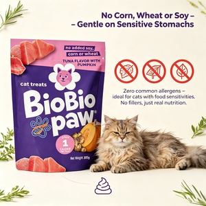 OEM/ODM Golosinas Naturales para Gatos con Alto Contenido de Proteínas, Sin Maíz, Trigo, Soja, Harina de <span class=keywords><strong>Pollo</strong></span>, Harina de Atún, Calabaza, Linaza, Crujientes, 1 Caloría por Golosina - Product Image 4