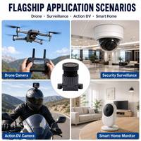 Objectif de vision pour robot intelligent de 3 mm 1/2,7 pouces, 171 °   Objectif ultra grand angle M12 à focale fixe, objectif de caméra de surveillance F2.1