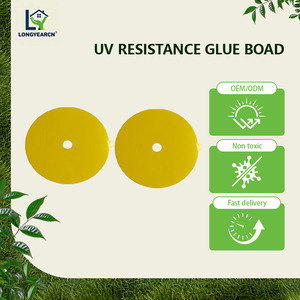 Tabla adhesiva redonda de 12.3mm de una sola cara, troquelada, resistente a los rayos UV, para captura de insectos voladores. - Product Image 4