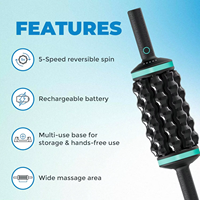 Rouleau de massage électrique rechargeable pour la relaxation des tissus profonds et la récupération musculaire complète du corps