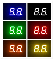 Display LED a 7 Segmenti SMD Blu da 0,56 Pollici, 2 Cifre, per Poster Digitali da Interno, Catodo/Anodo Comune, 20mA