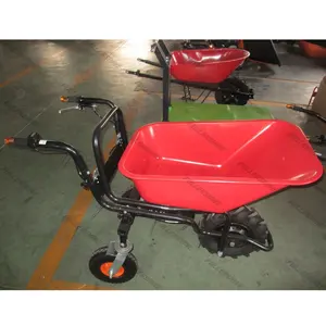 Ce xây dựng trang trại động cơ điện bánh xe barrow 250kg 85L khay