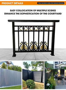 עיצוב מותאם אישית <span class=keywords><strong>balusters</strong></span> ברזל יצוק גדר ברזל מחיר נמוך מברזל יצוק מרפסת מחירים/מרפסת מעקה מתכת - Product Image 6