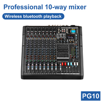Système de Son Professionnel Biner D825 Double Haut-Parleur 15 Pouces Avec Puissance 1000W+1000W, Haut-Parleur de Son Avec Mélangeur 10 Canaux et Micro