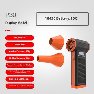 Turbo máy bay phản lực fan hâm mộ 4 tốc độ 130000 vòng/phút điện không khí Khăn lau bụi công nghiệp DIY lớp không chổi than có thể sạc lại ngoài trời sử dụng chất tẩy rửa sản phẩm - Product Image 6