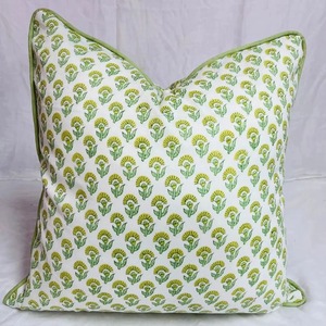 Ruffle <b>Throw</b> <b>Pillow</b> Covers Block Print Farmhouse Floral Hidden Zipper Boho <b>Pillow</b> Case or Cute Outdoor <b>Pillow</b> Case - Product Image 1