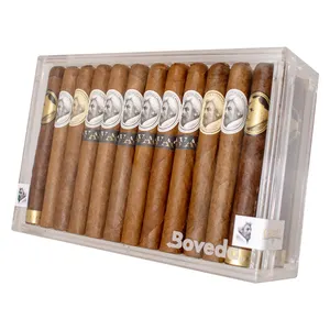 מותאם אישית לוגו Boveda אקריליק Humidor סיגרים תצוגת סיגר Humidor עבור אחסון