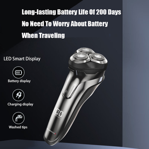 Afeitadora Eléctrica USB Impermeable para Hombre, Recortadora de Barba Facial, Maquinilla de Afeitar con Cabezal Magnético Flotante 3D, Afeitadoras Rotatorias - Product Image 3