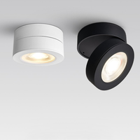 Projecteur LED moderne ultra-mince monté en surface réglable à 180 angle de faisceau pliant rotatif pour l'éclairage du salon