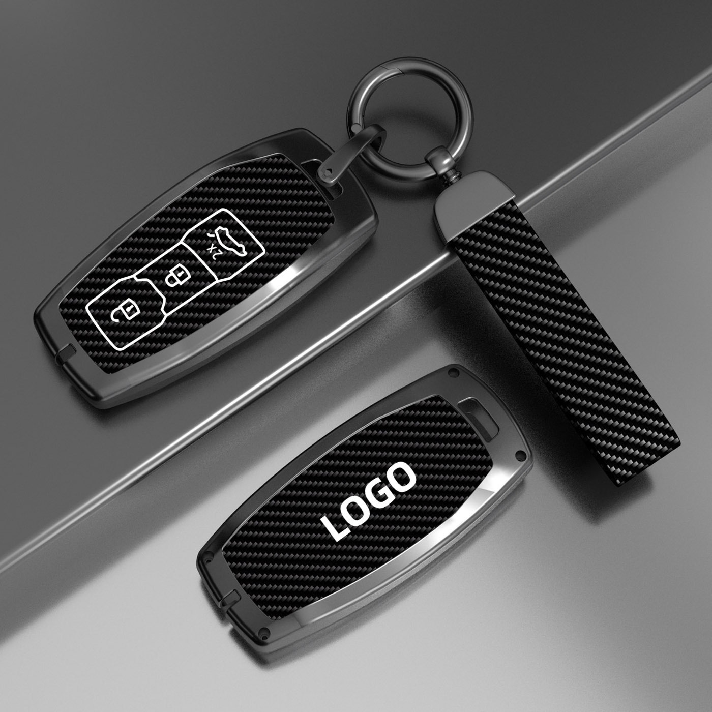 Cuerda de mano con textura de fibra de carbono E