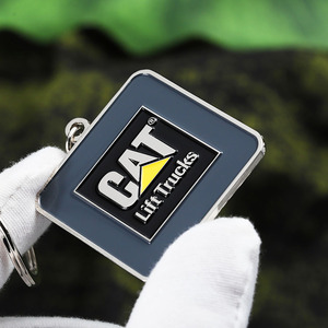 Quà Tặng Khuyến Mãi Bạc Quảng Trường Keyring Tùy Chỉnh Kẽm Hợp Kim Kim Loại Men Móc Chìa Khóa Bán Buôn Tùy Chỉnh 2D Kinh Doanh Logo Móc Khóa - Product Image 5