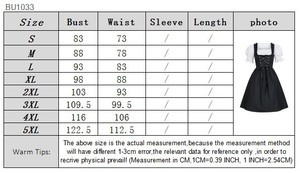 Vestido Tradicional Bávaro de Oktoberfest para Mujer, Estilo Dirndl, con Delantal, Disfraz para Fiesta de Halloween, Tallas Grandes S-5XL - Product Image 2