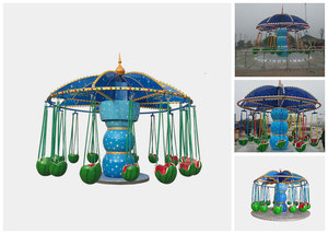 Silla Voladora Infantil Yamoo <span class=keywords><strong>YMO</strong></span>-7 y Juegos de Feria para Niños - Atracción de Carnaval para Jardín y Parques de Trampolines - Product Image 4