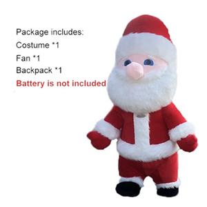 Kostum Maskot Natal Interaktif Lucu yang Dapat Diisi Angin, Kostum Kartun Santa Claus yang Dapat Berjalan - Product Image 2