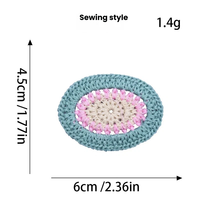 Patchs brodés en PU écologique Fruit Star Grandmother Gigi en forme de cœur à coudre pour vêtements d'enfants, sacs, chaussures, chapeaux, décoration DIY