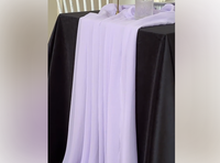 Nappe en mousseline d'automne, chemin de table pour desserts, décoration de fond pour mariage en extérieur et fête d'anniversaire