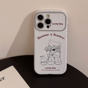 เคสโทรศัพท์หนังลายหมีสไตล์เกาหลี สำหรับ iPhone14 16 15pro Max น่ารักสุดๆ 17 Fresh 12 ป้องกันอย่างดี - Product Image 6