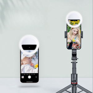 MIXWARES <span class=keywords><strong>Support</strong></span> de téléphone portable <span class=keywords><strong>LED</strong></span> personnalisé avec logo, trépied portable à clip, bâton de caméra rechargeable, <span class=keywords><strong>support</strong></span> de selfie pour téléphone portable - Product Image 5
