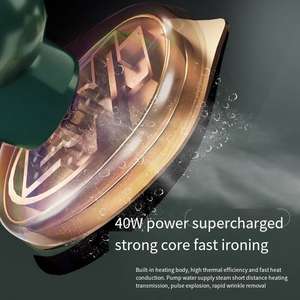 Fer à vapeur électrique portable pour la maison Vapeur à main pour vêtements Utilisation humide et sèche Repassage pour l'élimination rapide des rides - Product Image 4