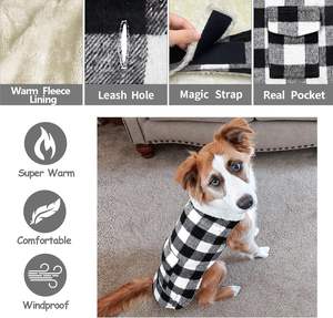 Cappotto per Cani Tanpopo, Giacca Invernale Calda per Animali Domestici, Foderata in Pile, Morbida, Antivento, per Climi Freddi, Abbigliamento Spesso per Cani e Gatti - Product Image 5