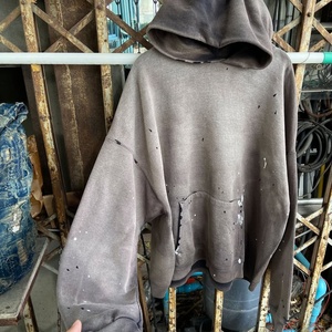 400GSM <b>Comfy</b> <b>Hoodie</b> Vintage Acid Washed Manufacturer Custom logo Digital Printed Cozy <b>Hoodie</b> <b>Hoodie</b> Cotton Vintage for Men - Product Image 4