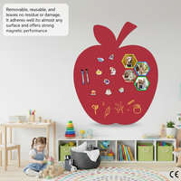 Autocollants muraux magnétiques à faible adhérence multi-usages Unifelt Art Déco, tableau blanc et tableau noir pour chambre d'enfant, décoration d'anniversaire