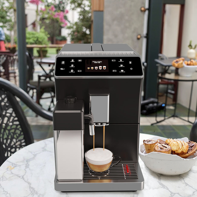 Household Automatic Italian Espresso Coffee Maker Coffee Machine with Milk Frothing Function