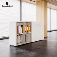 Armoire de rangement en métal au design minimaliste SpaceUnited pour archives et documents, mobilier de bureau moderne
