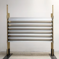 Volets en aluminium à motif bois BOCHARM, verticaux et horizontaux, pour la ventilation et l'ombrage des maisons modernes