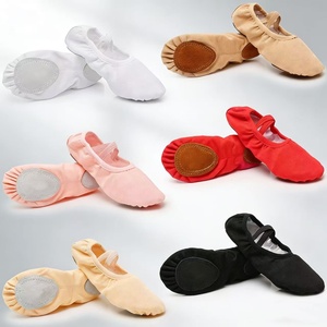 Popolari Scarpette da Ballo <span class=keywords><strong>Comode</strong></span> in Tela con Suola Morbida per Danza Classica da Bambina - Product Image 1