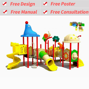 Sân chơi ngoài trời trẻ em trượt với Swing thương mại LLDPE nhựa công viên thiết bị đa vui vẻ theo chủ đề phiêu lưu - Product Image 3