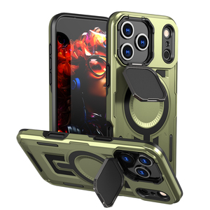 Coque de téléphone portable hybride anti-chute avec support d'anneau en métal pour <span class=keywords><strong>iPhone</strong></span> 17 Pro Max 17 coque magnétique - Product Image 2
