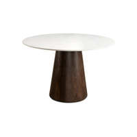 Arabie saoudite livraison gratuite Style moderne blanc petite Table basse de thé centrale ronde Vintage pour café