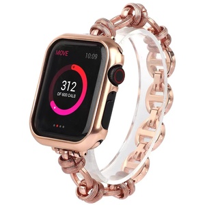 Dây Đeo Phong Cách Punk Tinh Tế Cho Apple Watch 7 Band <span class=keywords><strong>Series</strong></span> 6 SE 5 4 3 Dây Đeo Cho IWatch 41Mm 45Mm 40Mm 44Mm Dây Kim Loại - Product Image 4